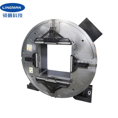 LINGMAN Beut Large Hollow 640mm Laser Rotary Front Chuck 25KN Boru Kesme Makineleri için Sıkıştırma Gücü