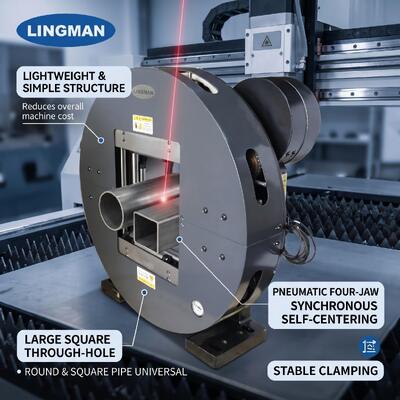 LM 245mm Diametresi Precision Endüstriyel Boru Kesimi için Pnömatik Çürük Lazer Çak